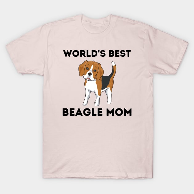 World's Best Beagle Mom T-Shirt by François Belchior